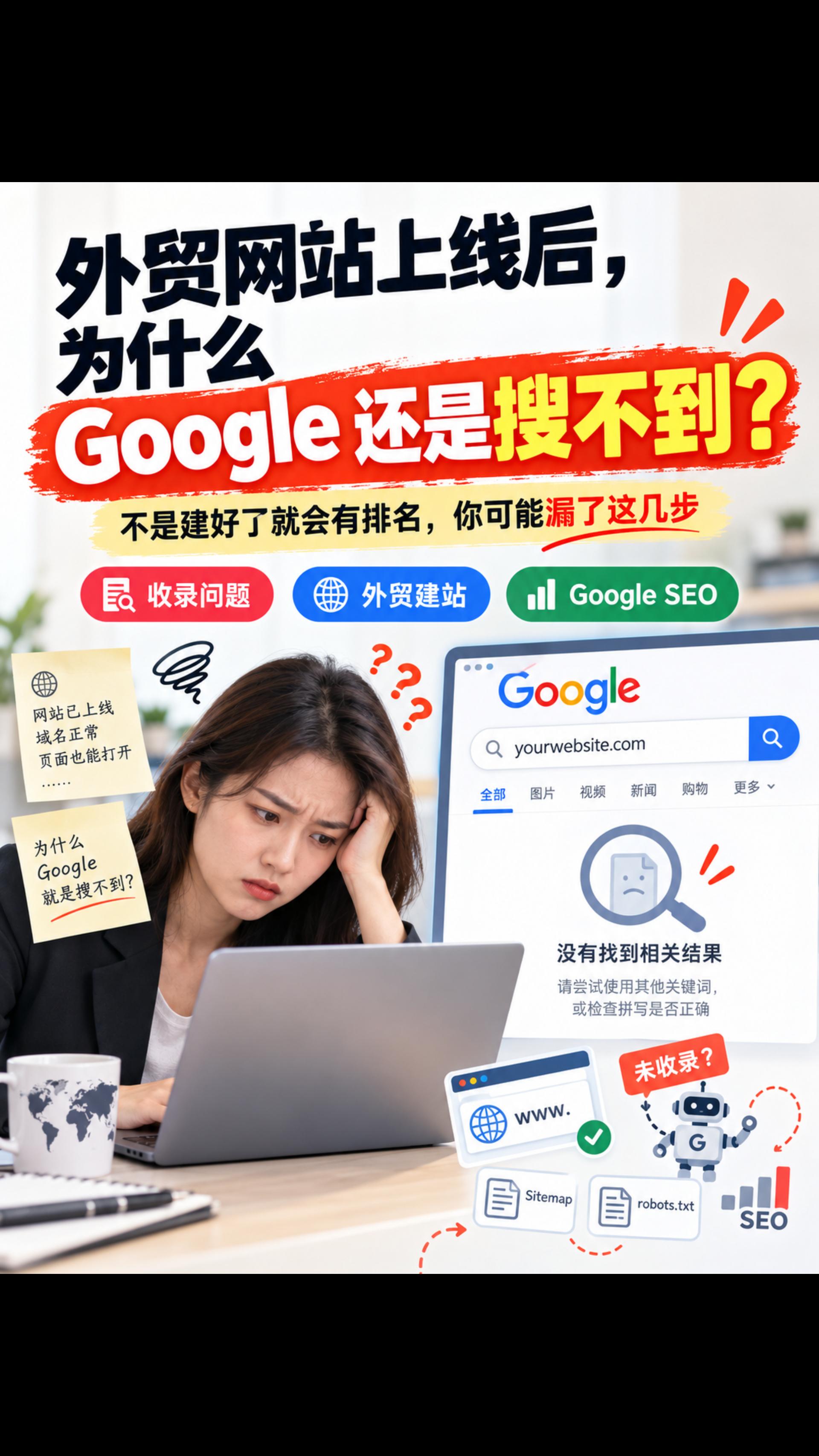 外贸网站上线后，为什么 Google 还是搜不到？这 5 个